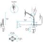 StarTech.com Tablet houder bureau monteerbaar scharnierende arm iPad of Android (ARMTBLTIW) thumbnail