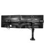 StarTech.com Triple Monitor Arm, Ergonomische VESA Monitor Beugel voor 3 Schermen tot 27", Scharnierend en in Hoogte Verstelbaar langs Verticale Arm, Kantelen/Zwenken/Roteren, Bureauklem/Doorvoertule (ARMTRIO) thumbnail