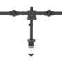 StarTech.com Triple Monitor Arm, Ergonomische VESA Monitor Beugel voor 3 Schermen tot 27", Scharnierend en in Hoogte Verstelbaar langs Verticale Arm, Kantelen/Zwenken/Roteren, Bureauklem/Doorvoertule (ARMTRIO) thumbnail