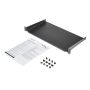 StarTech.com 1U Server Rack Schap - Universele Rack Mount Cantilever Shelf voor 19" Netwerk Kast & Apparatuur - Heavy Duty Staal - Capaciteit 20kg - Diepte 25cm (10”) - Zwart (CABSHELF1U10) thumbnail