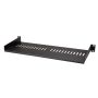 StarTech.com 1U Server Rack Schap - Universele Geventileerde Rack Mount Cantilever Shelf voor 19" Netwerk Kast & Apparatuur - Heavy Duty Staal - Capaciteit 20kg - Diepte 18cm (7”) - Zwart (CABSHELF1U7V) (CABSHELF1U7V) thumbnail