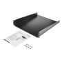 StarTech.com 2U Server Rack Schap - Universele Rack Mount Cantilever Shelf voor 19" Netwerk Kast & Apparatuur - Heavy Duty Staal - Capaciteit 23kg - Diepte 55cm (22”) - Zwart (CABSHELF22) thumbnail