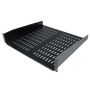 StarTech.com 2U Server Rack Schap - Universele Geventileerde Rack Mount Cantilever Shelf voor 19" Netwerk Kast & Apparatuur - Heavy Duty Staal - Capaciteit 23kg - Diepte 40cm (16”) - Zwart (CABSHELFV) (CABSHELFV) thumbnail
