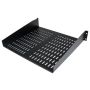 StarTech.com 2U Server Rack Schap - Universele Geventileerde Rack Mount Cantilever Shelf voor 19" Netwerk Kast & Apparatuur - Heavy Duty Staal - Capaciteit 23kg - Diepte 40cm (16”) - Zwart (CABSHELFV) (CABSHELFV) thumbnail
