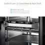 StarTech.com 2U Server Rack Schap - Universele Geventileerde Rack Mount Cantilever Shelf voor 19" Netwerk Kast & Apparatuur - Heavy Duty Staal - Capaciteit 23kg - Diepte 40cm (16”) - Zwart (CABSHELFV) (CABSHELFV) thumbnail