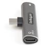 StarTech.com USB-C Audio & Oplaadadapter - USB-C Audio Adapter met USB-C Koptelefoon/Headset Poort en 60W USB Type-C Power Delivery Pass-through - Voor USB-C Telefoon/Tablet/Laptop (CDP2CAPDM) thumbnail