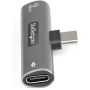 StarTech.com USB-C Audio & Oplaadadapter - USB-C Audio Adapter met USB-C Koptelefoon/Headset Poort en 60W USB Type-C Power Delivery Pass-through - Voor USB-C Telefoon/Tablet/Laptop (CDP2CAPDM) thumbnail