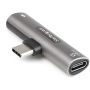 StarTech.com USB-C Audio & Oplaadadapter - USB-C Audio Adapter met USB-C Koptelefoon/Headset Poort en 60W USB Type-C Power Delivery Pass-through - Voor USB-C Telefoon/Tablet/Laptop (CDP2CAPDM) thumbnail