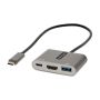 StarTech.com USB C Multiport Adapter, USB-C naar HDMI 4K Video, 100W PD Pass-Through, USB 3.0 Hub 5Gbps (1xType-C/1xA), USB-C Mini Dock, USB-C Travel Dock, Draagbaar Laptop Docking Station (CDP2HDUACP2) thumbnail