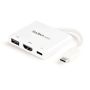 StarTech.com USB-C multiport adapter met HDMI USB 3.0 poort 60W PD wit (CDP2HDUACPW) thumbnail