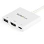 StarTech.com USB-C multiport adapter met HDMI USB 3.0 poort 60W PD wit (CDP2HDUACPW) thumbnail