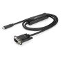 StarTech.com 1m USB C naar VGA Kabel, 1920x1200/1080p USB Type C naar VGA Video Active Adapter Kabel, Thunderbolt 3 Compatibel, Laptop naar VGA Monitor/Projector, DP Alt Mode HBR2 (CDP2VGAMM1MB) thumbnail