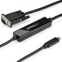 StarTech.com 1m USB C naar VGA Kabel, 1920x1200/1080p USB Type C naar VGA Video Active Adapter Kabel, Thunderbolt 3 Compatibel, Laptop naar VGA Monitor/Projector, DP Alt Mode HBR2 (CDP2VGAMM1MB) thumbnail