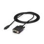 StarTech.com USB-C naar VGA kabel 2 m 1920x1200- zwart (CDP2VGAMM2MB) thumbnail
