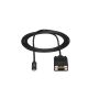 StarTech.com USB-C naar VGA kabel 2 m 1920x1200- zwart (CDP2VGAMM2MB) thumbnail