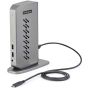 StarTech.com USB-C USB-A Dock - Hybride Universeel USB 3.0 Docking Station voor USB-C of USB-A Laptop - Dual Monitor 4K 60Hz HDMI/DisplayPort - 6x USB-A, GbE - USB 3.1 Gen 1 - Windows/Mac (DK30A2DHUUE) thumbnail