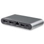 StarTech.com USB-C Dock - 4K Dual Monitor DisplayPort - Mini Laptop Docking Station - 100W Power Delivery Passthrough - GbE, 2-Port USB-A Hub - USB Type-C Multiport Adapter - 1m kabel (DK30C2DAGPD) thumbnail