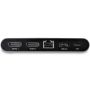 StarTech.com USB-C Dock - 4K Dual Monitor DisplayPort - Mini Laptop Docking Station - 100W Power Delivery Passthrough - GbE, 2-Port USB-A Hub - USB Type-C Multiport Adapter - 1m kabel (DK30C2DAGPD) thumbnail