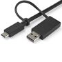 StarTech.com USB-C & USB-A Dock, Hybride Universeel Laptop Docking Station met Dual Monitor 4K60Hz HDMI & DisplayPort, USB 3.1 Gen 1 Hub, GbE, 60W Power Delivery, Windows, Mac & Chrome (DK30C2DPPDUE) thumbnail