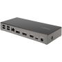 StarTech.com USB C Dock - Triple 4K Monitor USB Type-C Docking Station - 100W Power Delivery - DP 1.4 Alt Mode & DSC, 2x DisplayPort 1.4/HDMI 2.0 - 6xUSB (2x 10Gbps) - Windows/Chrome thumbnail