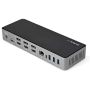 StarTech.com USB-C & USB-A Dock - Hybride Universeel Triple Monitor Laptop Docking Station DisplayPort & HDMI 4K 60Hz - 85W Power Delivery, 6x USB Hub, GbE, Audio - USB 3.1 Gen 2 10Gbps (DK31C3HDPDUE) thumbnail