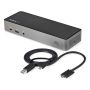 StarTech.com USB-C & USB-A Dock - Hybride Universeel Triple Monitor Laptop Docking Station DisplayPort & HDMI 4K 60Hz - 85W Power Delivery, 6x USB Hub, GbE, Audio - USB 3.1 Gen 2 10Gbps (DK31C3HDPDUE) thumbnail