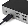 StarTech.com USB-C & USB-A Dock - Hybride Universeel Triple Monitor Laptop Docking Station DisplayPort & HDMI 4K 60Hz - 85W Power Delivery, 6x USB Hub, GbE, Audio - USB 3.1 Gen 2 10Gbps (DK31C3HDPDUE) thumbnail