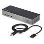 StarTech.com USB-C & USB-A Dock - Hybride Universeel Triple Monitor Laptop Docking Station DisplayPort & HDMI 4K 60Hz - 85W Power Delivery, 6x USB Hub, GbE, Audio - USB 3.1 Gen 2 10Gbps (DK31C3HDPDUE) thumbnail