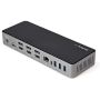 StarTech.com USB-C & USB-A Dock - Hybride Universeel Triple Monitor Laptop Docking Station DisplayPort & HDMI 4K 60Hz - 85W Power Delivery, 6x USB Hub, GbE, Audio - USB 3.1 Gen 2 10Gbps (DK31C3HDPDUE) thumbnail