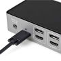 StarTech.com USB-C & USB-A Dock - Hybride Universeel Triple Monitor Laptop Docking Station DisplayPort & HDMI 4K 60Hz - 85W Power Delivery, 6x USB Hub, GbE, Audio - USB 3.1 Gen 2 10Gbps (DK31C3HDPDUE) thumbnail