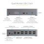 StarTech.com USB-C Dock, 4K 60Hz Quad Monitor DisplayPort & HDMI, Universeel USB Type-C Docking Station met 100W Power Delivery, USB Hub met 1x USB Type-C & 3x USB-A, Ethernet, Audio (DK31C4DPPDUE) thumbnail