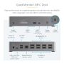 StarTech.com USB-C Dock, 4K 60Hz Quad Monitor DisplayPort & HDMI, Universeel USB Type-C Docking Station met 100W Power Delivery, USB Hub met 1x USB Type-C & 3x USB-A, Ethernet, Audio (DK31C4DPPDUE) thumbnail