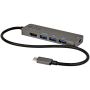 StarTech.com USB C Multiport Adapter - USB-C naar HDMI 2.0b 4K 60Hz (HDR10), 100W Power Delivery Pass-Through, 4-Port USB 3.0 Hub - USB Type-C Mini Dock - 30cm Vaste Kabel (DKT30CHPD3) thumbnail