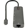 StarTech.com USB C Multiport Adapter - USB-C naar 4K 60Hz HDMI 2.0, 100W Power Delivery Pass-through, SD/MicroSD, 2-Port USB 3.0 Hub, GbE - USB Type-C Mini Dock - Lange (30cm) Kabel (DKT30CHSDPD1) thumbnail
