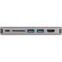 StarTech.com USB-C Multiport Adapter - USB-C Travel Dock met 4K HDMI of 1080p VGA - 3x USB 3.0 Hub, SD, GbE, Audio, 100W PD Pass-Through - Mini Docking Station voor Laptop/Tablet (DKT30CHVAUSP) thumbnail