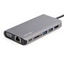 StarTech.com USB-C Multiport Adapter - USB-C Travel Dock met 4K HDMI of 1080p VGA - 3x USB 3.0 Hub, SD, GbE, Audio, 100W PD Pass-Through - Mini Docking Station voor Laptop/Tablet (DKT30CHVAUSP) thumbnail