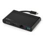 StarTech.com USB C-Multiport Adapter Hub met HDMI, VGA, Gigabit Ethernet & USB 3.0 - USB-C naar 4K HDMI of 1080p VGA Mini Docking Station - USB Type-C Travel Dock voor USB-C Laptops (DKT30CHVCM) thumbnail