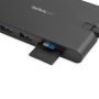 StarTech.com USB-C Multiport Adapter - USB Type-C 8-in-1 Mini Dock met HDMI 4K of VGA 1080p - 100W Power Delivery Passthrough, 3-Port USB 3.0 Hub, GbE, SD & MicroSD - Laptop Travel Dock (DKT30CHVSCPD) thumbnail
