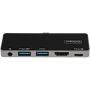 StarTech.com USB C Multiport Adapter - USB-C naar 4K 60Hz HDMI 2.0, 100W Power Delivery Pass-Through, 3-Port USB 3.0 Hub met Audio - USB-C Mini Dock - USB Type-C Travel Dock (DKT30ICHPD) thumbnail