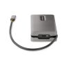 StarTech.com USB-C Multiport Adapter, 4K 60Hz HDMI/DP, 3-Port USB Hub, 100W Power Delivery Pass-Through, GbE, Travel Docking Station met Charging, Mini Dock, 30cm Wrap-Around Kabel (DKT31CDHPD3) thumbnail
