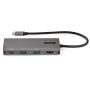 StarTech.com USB-C Multiport Adapter - 10Gbps USB Type-C Mini Dock met 4K 30Hz HDMI - 100W Power Delivery Passthrough - 3-Port USB Hub, GbE - USB 3.1/3.2 Gen 2 Laptop Dock - 25 cm Cable thumbnail