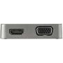 StarTech.com USB-C Multiport Adapter - USB 3.1 Gen 2 Type-C Aluminium Mini Dock - USB-C naar 4K HDMI of 1080p VGA Video - 10Gbps USB-A & USB-C Hub met GbE - Compatibel met Thunderbolt 3 (DKT31CHVL) thumbnail
