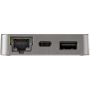 StarTech.com USB-C Multiport Adapter - USB 3.1 Gen 2 Type-C Aluminium Mini Dock - USB-C naar 4K HDMI of 1080p VGA Video - 10Gbps USB-A & USB-C Hub met GbE - Compatibel met Thunderbolt 3 (DKT31CHVL) thumbnail