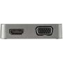 StarTech.com USB-C Multiport Adapter - USB 3.1 Gen 2 Type-C Aluminium Mini Dock - USB-C naar 4K HDMI of 1080p VGA Video - 10Gbps USB-A & USB-C Hub met GbE - Compatibel met Thunderbolt 3 (DKT31CHVL) thumbnail