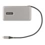 StarTech.com USB-C Multiport Adapter, 4K 60Hz HDMI/VGA, 3-Port USB Hub, 100W Power Delivery Pass-Through, GbE, Travel Docking Station met Charging, Mini Dock, 30cm Wrap-Around Kabel thumbnail