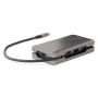 StarTech.com USB-C Multiport Adapter, 4K 60Hz HDMI/VGA, 3-Port USB Hub, 100W Power Delivery Pass-Through, GbE, Travel Docking Station met Charging, Mini Dock, 30cm Wrap-Around Kabel thumbnail
