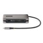 StarTech.com USB-C Multiport Adapter, 4K 60Hz HDMI/VGA, 3-Port USB Hub, 100W Power Delivery Pass-Through, GbE, Travel Docking Station met Charging, Mini Dock, 30cm Wrap-Around Kabel thumbnail