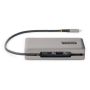 StarTech.com USB-C Multiport Adapter, 4K 60Hz HDMI/VGA, 3-Port USB Hub, 100W Power Delivery Pass-Through, GbE, Travel Docking Station met Charging, Mini Dock, 30cm Wrap-Around Kabel thumbnail