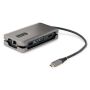 StarTech.com USB-C Multiport Adapter, 4K 60Hz HDMI/VGA, 3-Port USB Hub, 100W Power Delivery Pass-Through, GbE, Travel Docking Station met Charging, Mini Dock, 30cm Wrap-Around Kabel (DKT31CVHPD3) thumbnail