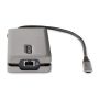 StarTech.com USB-C Multiport Adapter, 4K 60Hz HDMI/VGA, 3-Port USB Hub, 100W Power Delivery Pass-Through, GbE, Travel Docking Station met Charging, Mini Dock, 30cm Wrap-Around Kabel (DKT31CVHPD3) thumbnail